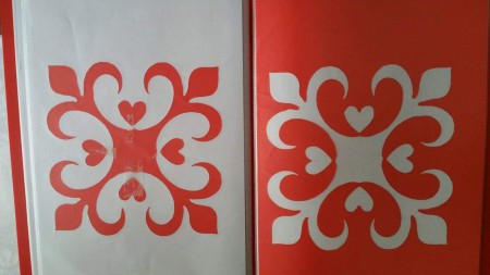 Csempe stencil